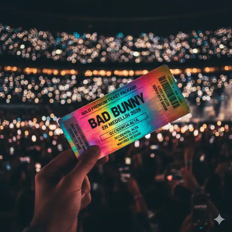 Boleta bad bunny medellin